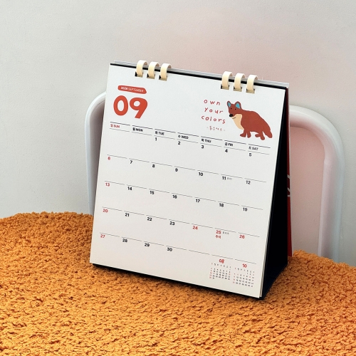 보킷 2026달력 친환경 캘린더 탁상달력 종이링 멸종위기동물