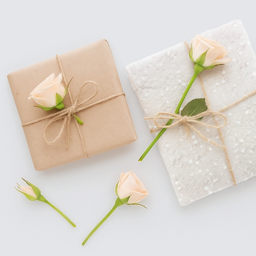 [탑키드] 눈송이 장식 눈꽃 망사 포장지(약 50cm X 3.6m)