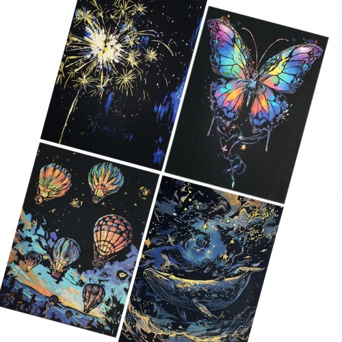 창의쑥쑥 아트플레이 스크래치 페이퍼 A4 크기