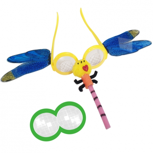 [더조은키즈] 생태놀이 잠자리 안경 만들기 -1인용 자연체험 역할놀이 키트 유치원 테마학습 세트