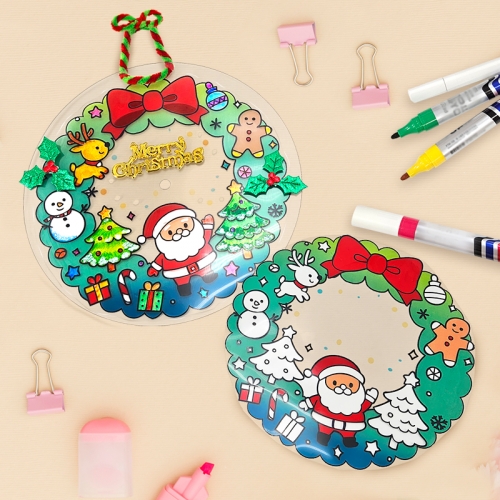 [탑키드] 크리스마스 리스 장식 썬캐쳐 모빌 만들기