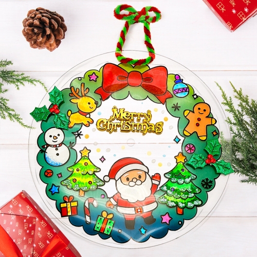 [탑키드] 크리스마스 리스 장식 썬캐쳐 모빌 만들기