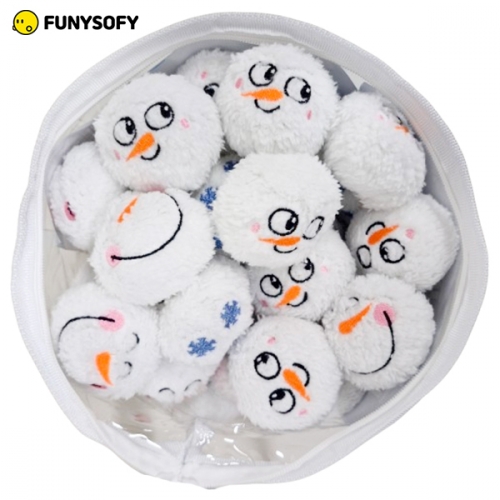 퍼니소피 겨울 스노우볼 헝겊 눈놀이세트 50p