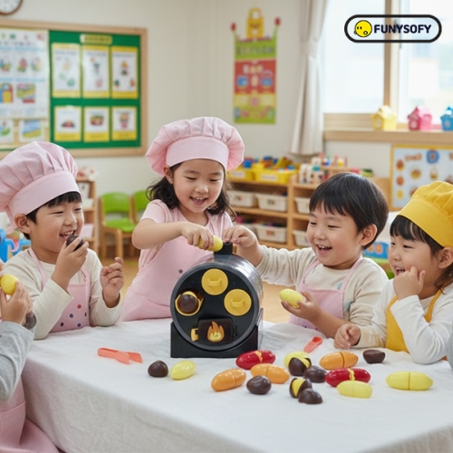 (신규런칭) 퍼니소피 겨울 간식 군고구마&군밤 놀이세트 (역할놀이 화폐 증정)