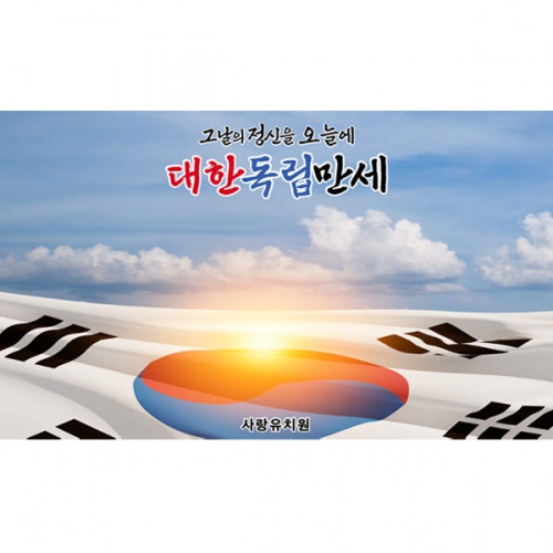 [파티붕붕] D6169 호국보훈의달 현수막 / 태극기 현수막 815 광복절 포토존 제작