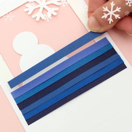 겨울 컬러 페이퍼아트 액자2종(1세트2개)