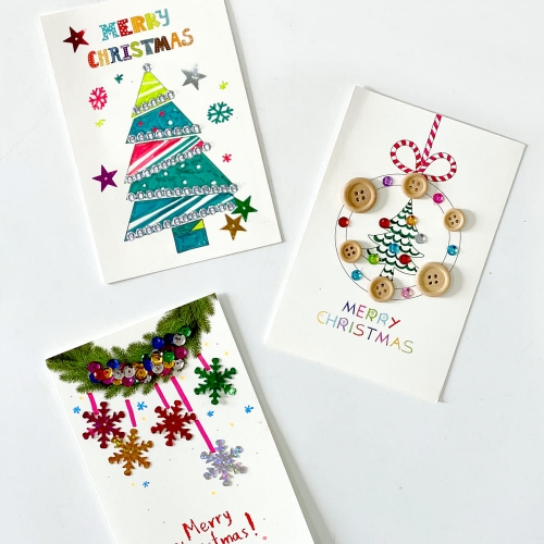 크리스마스 카드만들기 DIY세트(봉투포함) 7종