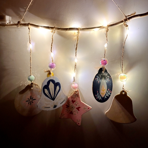 크리스마스장식 소원쓰는별모빌 LED무드등