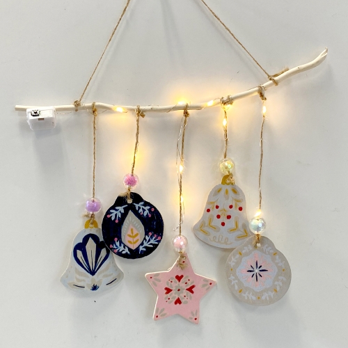 크리스마스장식 소원쓰는별모빌 LED무드등