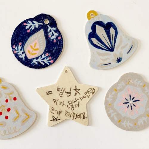 크리스마스장식 소원쓰는별모빌 LED무드등