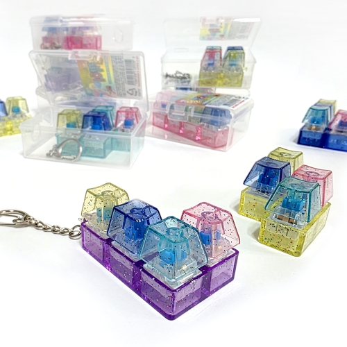 딸깍이 테트리스 키보드 키링 열쇠고리 (12개)