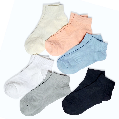 파스텔 코튼 무압박 발목양말 6종세트