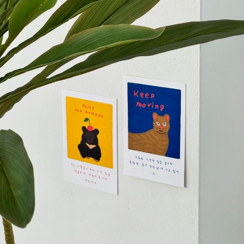 보킷 엽서 멸종위기동물