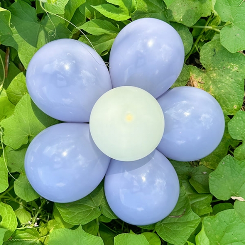 [파티붕붕] 꽃풍선 페일블루 (2set) / 어린이집 유치원 졸업 파티장식 시원한 포토존 꾸미기