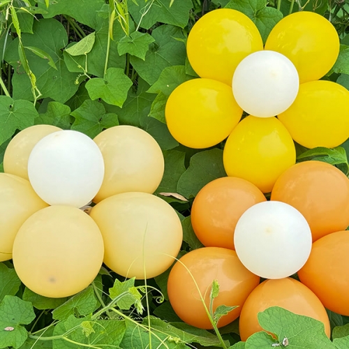 [파티붕붕] 꽃풍선 밀키브라운 (2set) / 브라운톤 꽃풍선 2세트 유치원 졸업식 입학식 발표회 배경 장식 데코