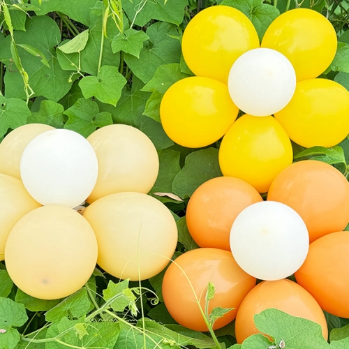 [파티붕붕] 꽃풍선 머스터드 (2set) / 입학식 어린이집 발표회 촬영 배경장식 풍선 행사 데코