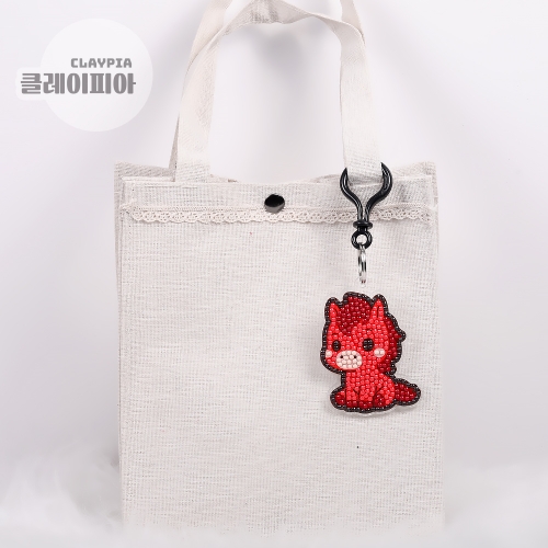 2026 병오년 붉은말 보석십자수 키링 만들기