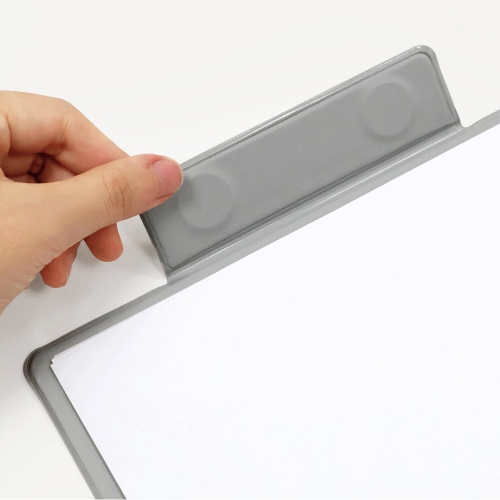 [마그피아] 차트 자석 클립 보드 A4 그레이 블랙