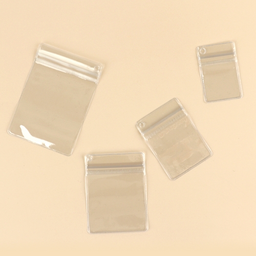 메이크문구 미니지퍼백키링 4종