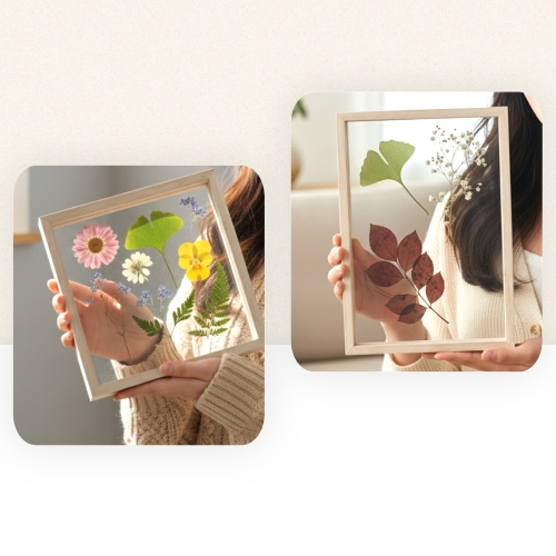 메이크문구 아크릴나무액자 2종