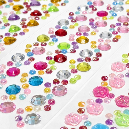 뽀인트 큐빅 데코 비즈 보석스티커 (36개)