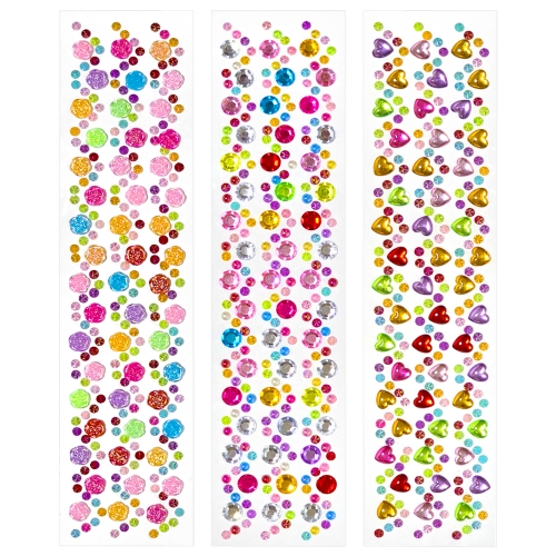 뽀인트 큐빅 데코 비즈 보석스티커 (36개)