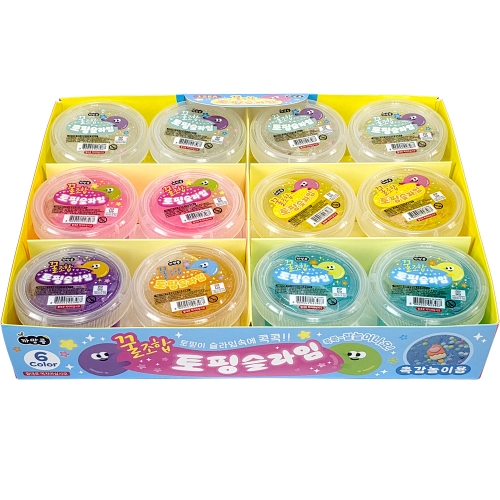 꿀조합 토핑 슬라임 액체괴물 촉감놀이 (12개)