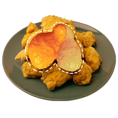 후라이드 치킨 말랑이 1p  주물럭 핸드토이 스트레스해소