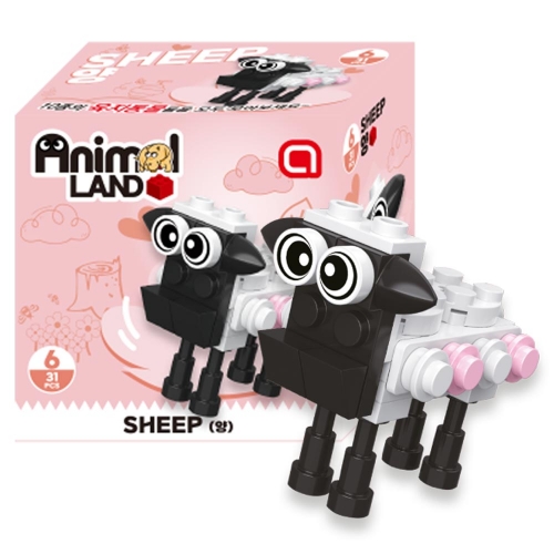 애니멀 (랜드) 블럭 1p 랜덤 육지 생물  동물 블럭