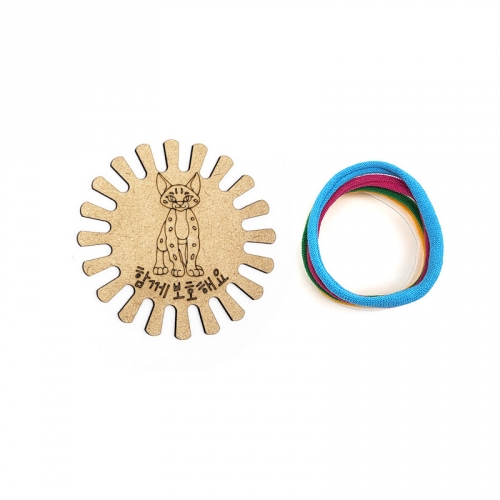 양말목 꽈배기 컵받침 편직양말목 세트-멸종위기 동물 모음2