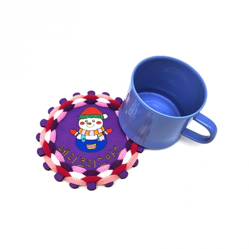 양말목 꽈배기 컵받침 편직양말목 세트-크리스마스 모음