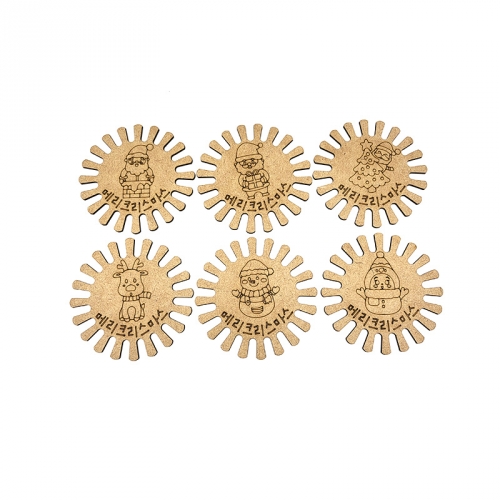 양말목 꽈배기 컵받침 편직양말목 세트-크리스마스 모음