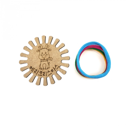 양말목 꽈배기 컵받침 편직양말목 세트-크리스마스 모음