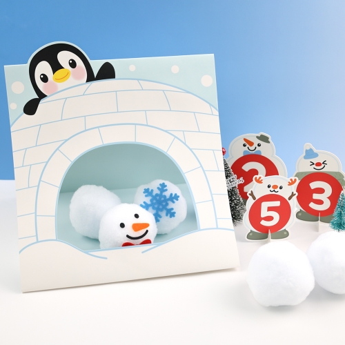 [오늘놀이] 겨울 눈송이 스노우볼 꾸미기(실내놀이/펠트 스티커 포함/KC인증)