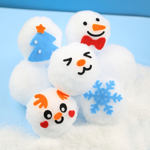 [오늘놀이] 겨울 눈송이 스노우볼 꾸미기(실내놀이/펠트 스티커 포함/KC인증)