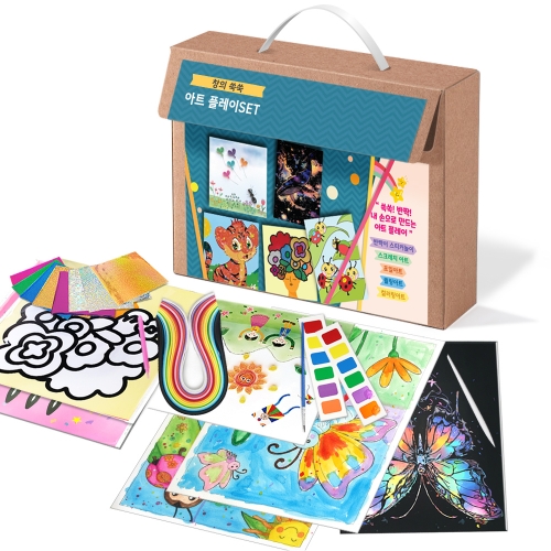 창의 쑥쑥 아트플레이 세트 어린이집 창의미술 놀이 활동지 키트 5종