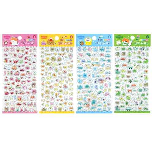 홀로그램 젤리 스티커 2탄 (8개)