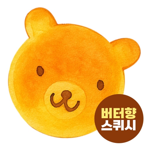 꾹꾹빵 말랑이 스퀴시(버터향) 1p  주물럭 핸드토이 스트레스해소