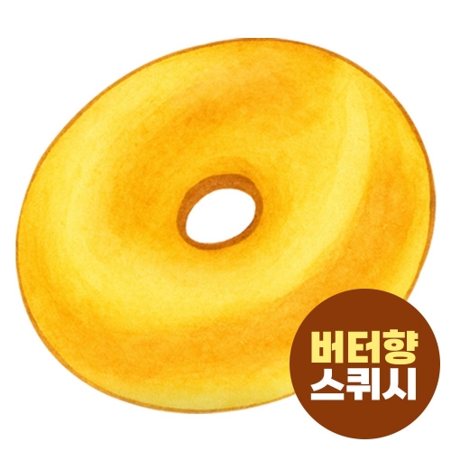 꾹꾹빵 말랑이 스퀴시(버터향) 1p  주물럭 핸드토이 스트레스해소