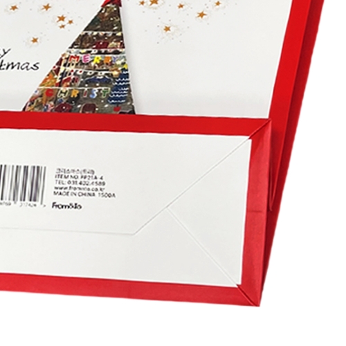 [프롬앤투] 크리스마스 트리 쇼핑백 10매 FP21A-4