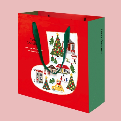 [프롬앤투] 크리스마스 양말 쇼핑백 10매 FP21A-5
