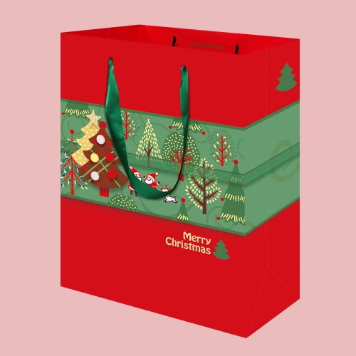 [프롬앤투] 크리스마스 트리산타 쇼핑백 10매 FP22-2