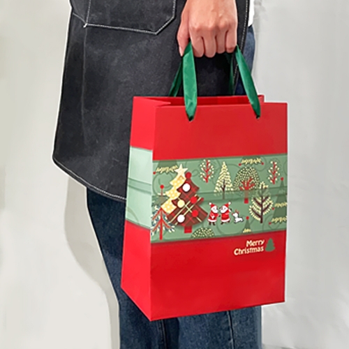 [프롬앤투] 크리스마스 트리산타 쇼핑백 10매 FP22-2