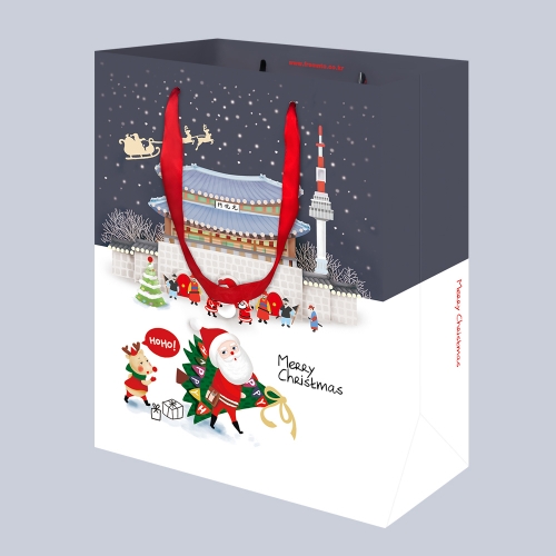 [프롬앤투] 크리스마스 광화문 쇼핑백 10매 FP22-4