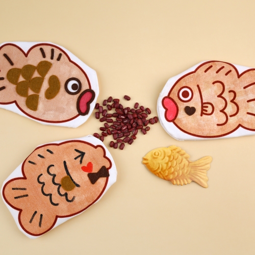 [오늘놀이] 겨울 간식 붕어빵 손난로 만들기(다회용 핫팩/펠트 스티커 포함/KC인증)