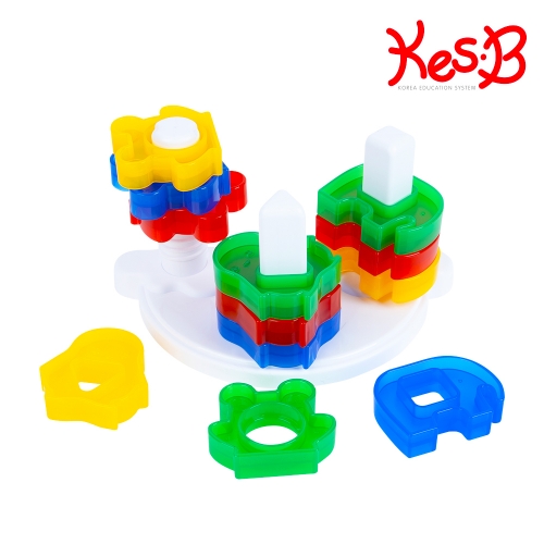 [캐스비]튼튼 동물모양링쌓기(2970)