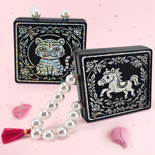 [탑키드] 민화 호랑이 홀로그램 자개 키링 보석함 만들기