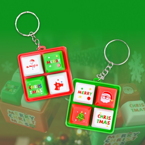 크리스마스 키캡 키보드 키링 피젯토이 열쇠고리 스피너 딸깍이
