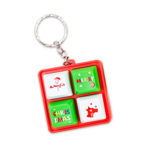 크리스마스 키캡 키보드 키링 피젯토이 열쇠고리 스피너 딸깍이