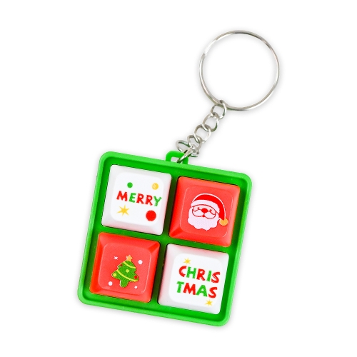 크리스마스 키캡 키보드 키링 피젯토이 열쇠고리 스피너 딸깍이